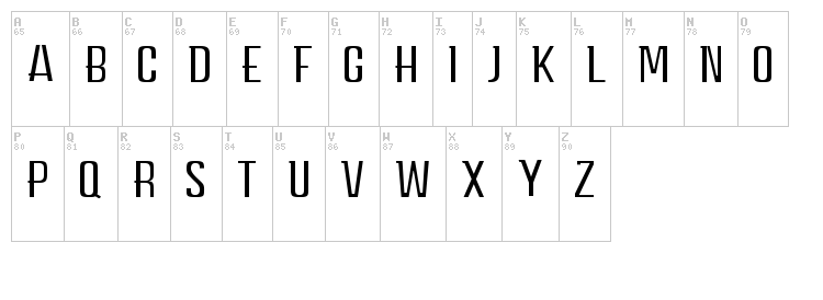 Carpe Diem Middle font map